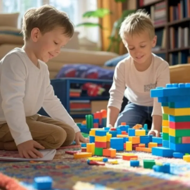 Kinderen die samen met hun favoriete speelgoed spelen