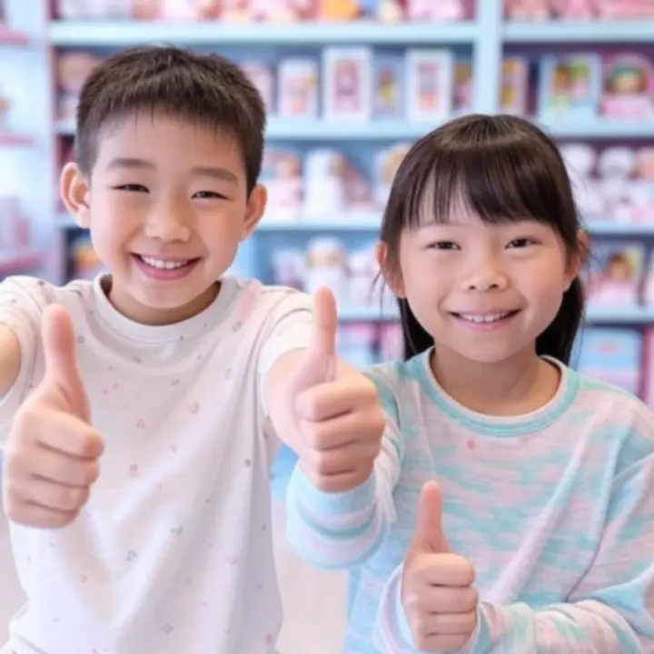Blije kinderen die veilig en vrolijk spelen met speelgoed